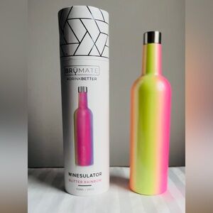 Glitter Rainbow BrüMate Winesulator